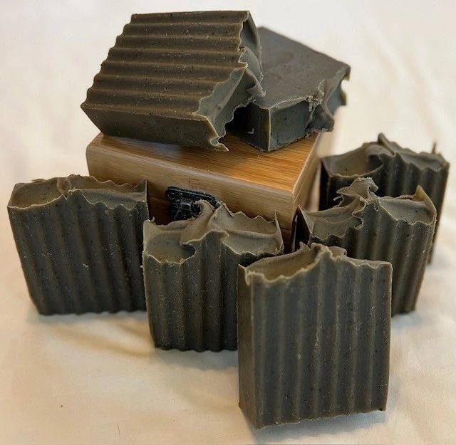 Pine tar cold process soap