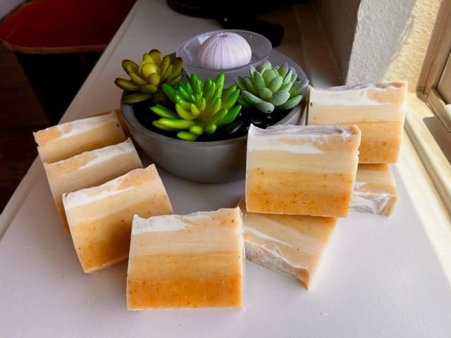 Turmeric cold process soap